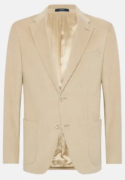 Vestes-Boggi Milano Veste En Velours De Coton Beige