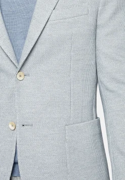 Vestes-Boggi Milano Veste B Jersey En Coton Mélangé Bleu clair