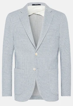 Vestes-Boggi Milano Veste B Jersey En Coton Mélangé Bleu clair