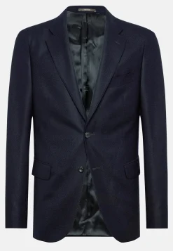 Vestes-Boggi Milano Veste Bleu Marine En Pure Laine