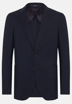 Vestes-Boggi Milano Veste Bleue En Laine B Aria bleu marine