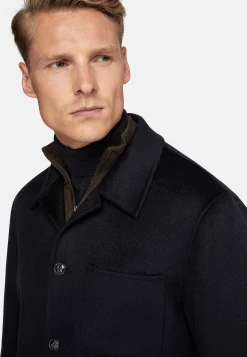 Surchemise & Shirt Jackets|Vestes-Boggi Milano Veste Chemise De Travail En Laine bleu marine