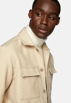 Surchemise & Shirt Jackets|Vestes-Boggi Milano Veste Chemise En Moleskine Link Sable