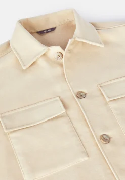 Surchemise & Shirt Jackets|Vestes-Boggi Milano Veste Chemise En Moleskine Link Sable