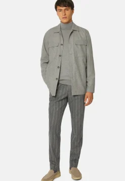 Surchemise & Shirt Jackets-Boggi Milano Veste Chemise Link En Flanelle De Laine