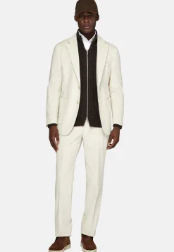 Vestes-Boggi Milano Veste En Velours De Coton Crème