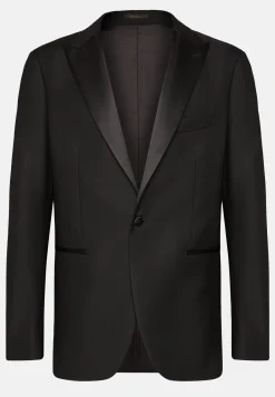 Vestes-Boggi Milano Veste De Smoking En Laine Avec Revers En Pointe Noir