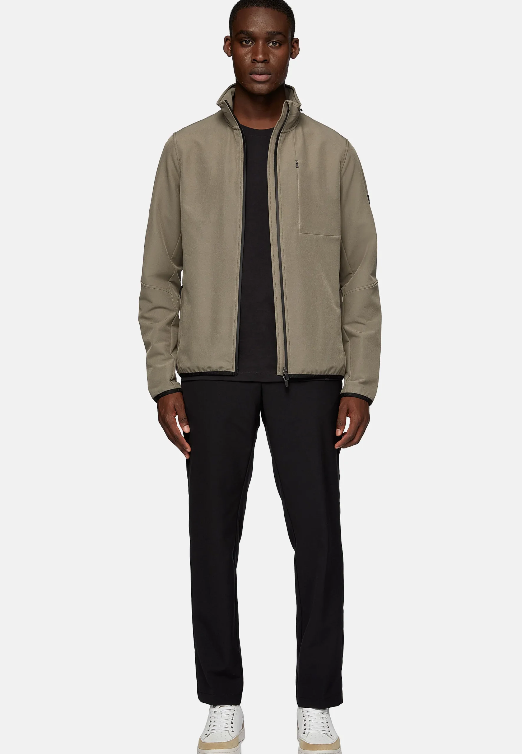 Blousons-Boggi Milano Veste En Nylon Extensible Military Green