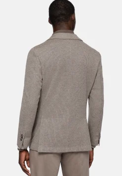 Vestes-Boggi Milano Veste Gris Tourterelle B Jersey En Mélange De Coton Et Laine