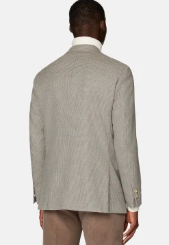 Vestes-Boggi Milano Veste Gris Tourterelle En Laine Extensible Taupe