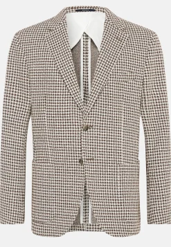 Vestes-Boggi Milano Veste B Jersey En Coton Laine Et Nylon Marron