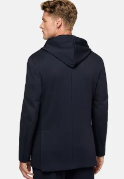 Vestes-Boggi Milano Veste Molletonnée Madison Bleu Marine En Coton Mélangé