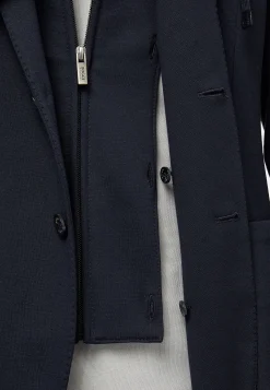 Vestes-Boggi Milano Veste Molletonnée Madison Bleu Marine En Coton Mélangé