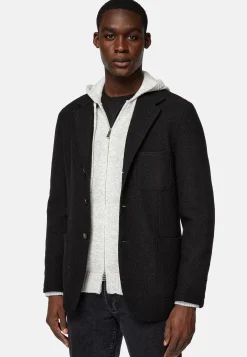 Vestes-Boggi Milano Veste e B Jersey En Pure Laine Noir