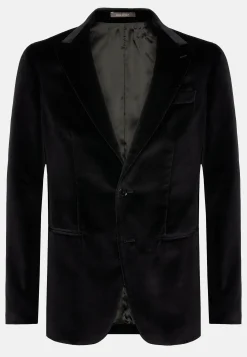 Vestes-Boggi Milano Veste e En Velours De Coton Noir