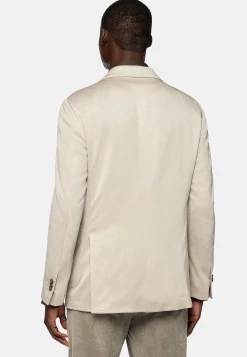 Vestes-Boggi Milano Veste Sable B Jersey En Coton Cachemire Et Tencel