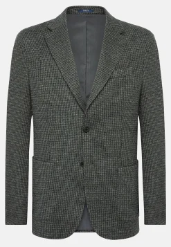 Vestes-Boggi Milano Veste Structurée En Coton Mélangé Jersey Gris