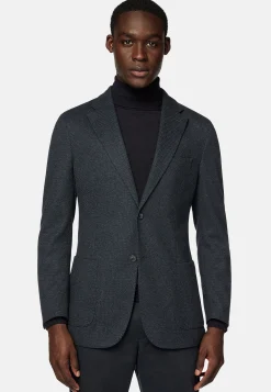 Vestes-Boggi Milano Veste Structurée En Coton Mélangé Jersey bleu marine