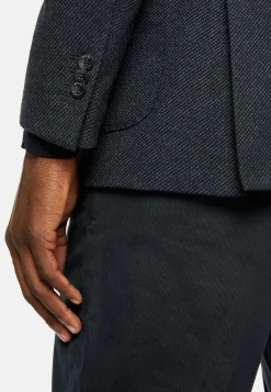 Vestes-Boggi Milano Veste Structurée En Coton Mélangé Jersey bleu marine